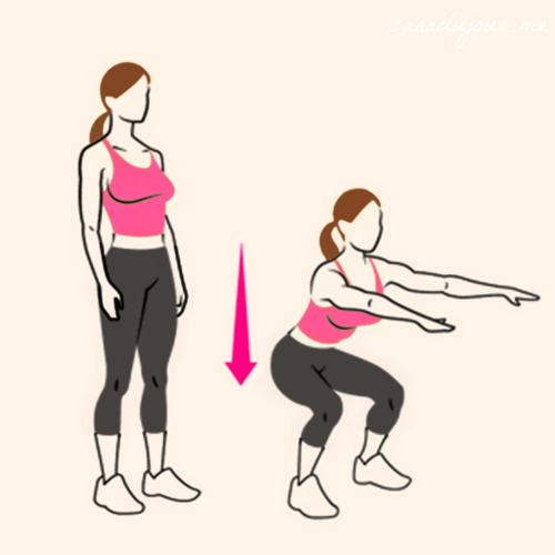 Kaysha Comfort squats