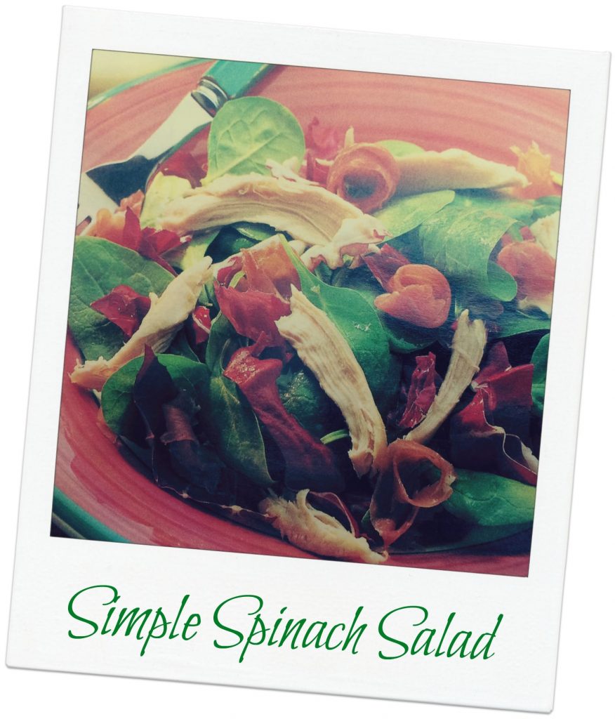 recipe - spinach salad with chicken